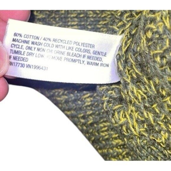 UNIVERSAL THRED Women's Size Small Green Yellow Marl Sweater - Picture 11 of 12